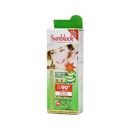 کرم ضد آفتاب بی رنگ آلوئه ورا وکالی spf90