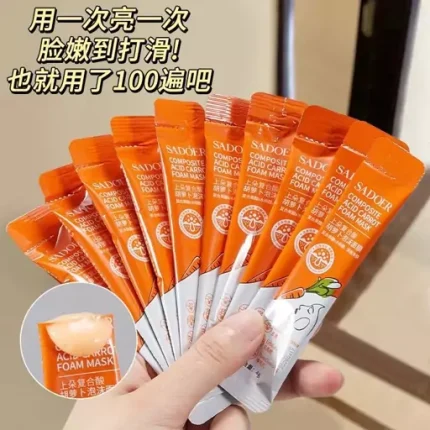 ماسک صورت حبابی ساشه ای هویج سادور