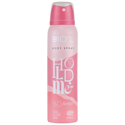 اسپری خوش بو کننده بدن زنانه hold me بیول 150 میل