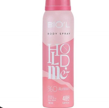 اسپری خوش بو کننده بدن زنانه hold me بیول 150 میل