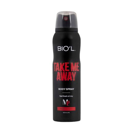 اسپری خوش بو کننده بدن مردانه take me away بیول 150 میل