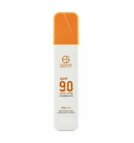 لوسیون ضد آفتاب پمپی بی رنگ استلین spf90 وزن 120 گرم