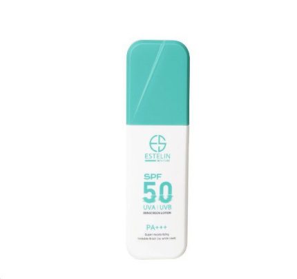 لوسیون ضد آفتاب پمپی بی رنگ استلین spf50 وزن 75 گرم